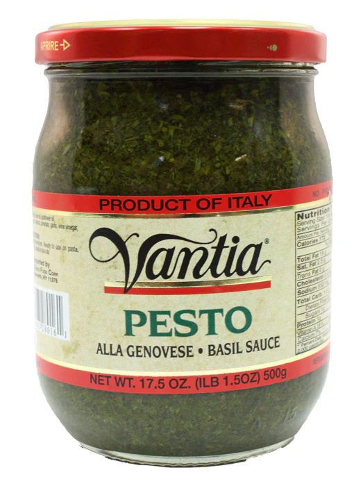 Vantia Pesto Alla Genovese, Basil Sauce, 17.5 oz | 500g Jar