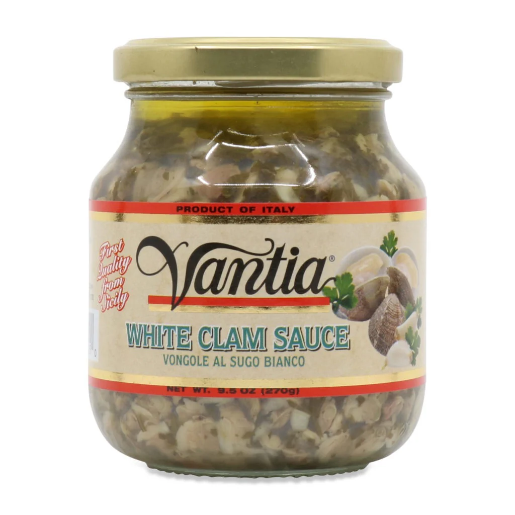 Vantia – White Clam Sauce 9.5 oz (269 g) Jar | Product of Italy