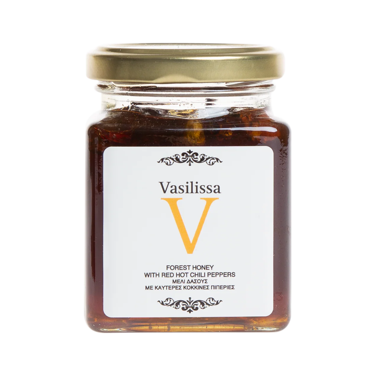 Vasilissa Greek Honey Wildforest Honey with Red Hot Chili Pepper, 8.81 oz | 250g - Image 3