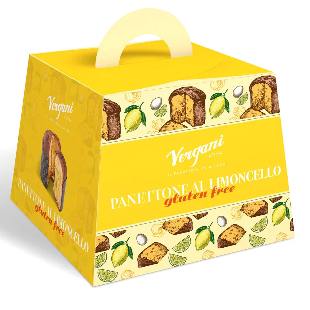 Vergani Gluten Free Panettone with Limoncello Cream, 1 lb 5.2 oz | 600g