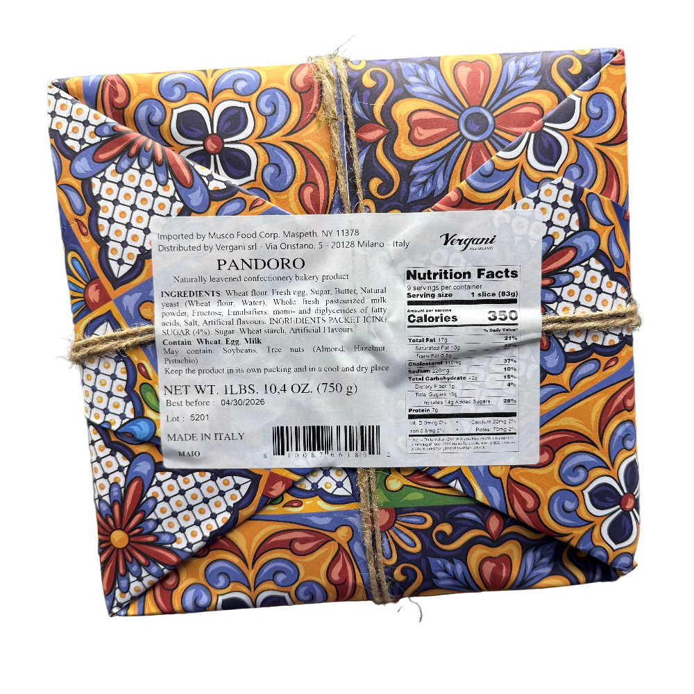 Vergani Pandoro Classico, Gift Wrap, 750g - Image 3