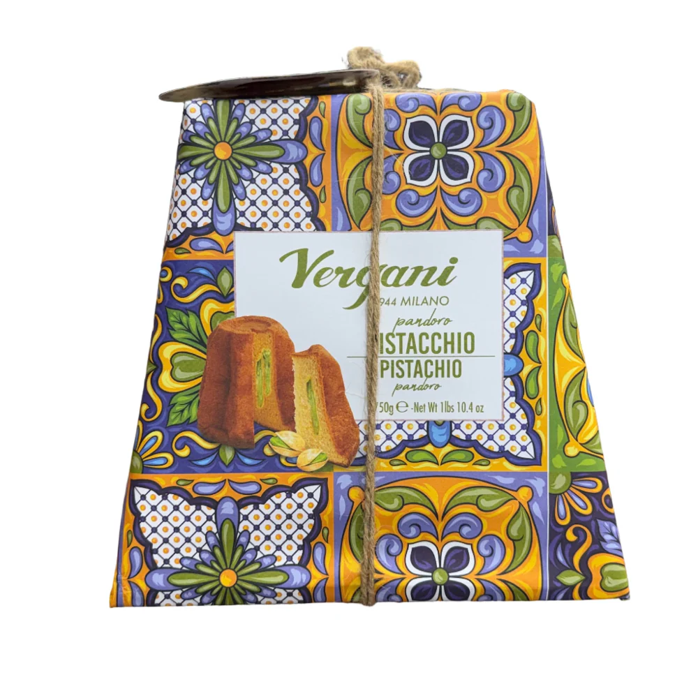 Vergani Pistachio Pandoro, Gift Wrap, 750g - Image 2