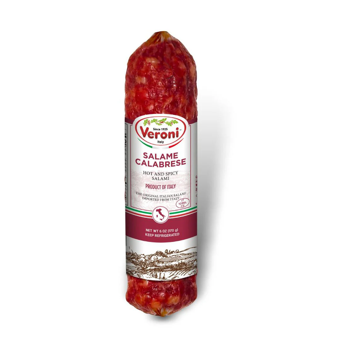 Veroni Salame Calabrese, Hot & Spicy, Made In Italy, 6 oz | 170 g - Image 2
