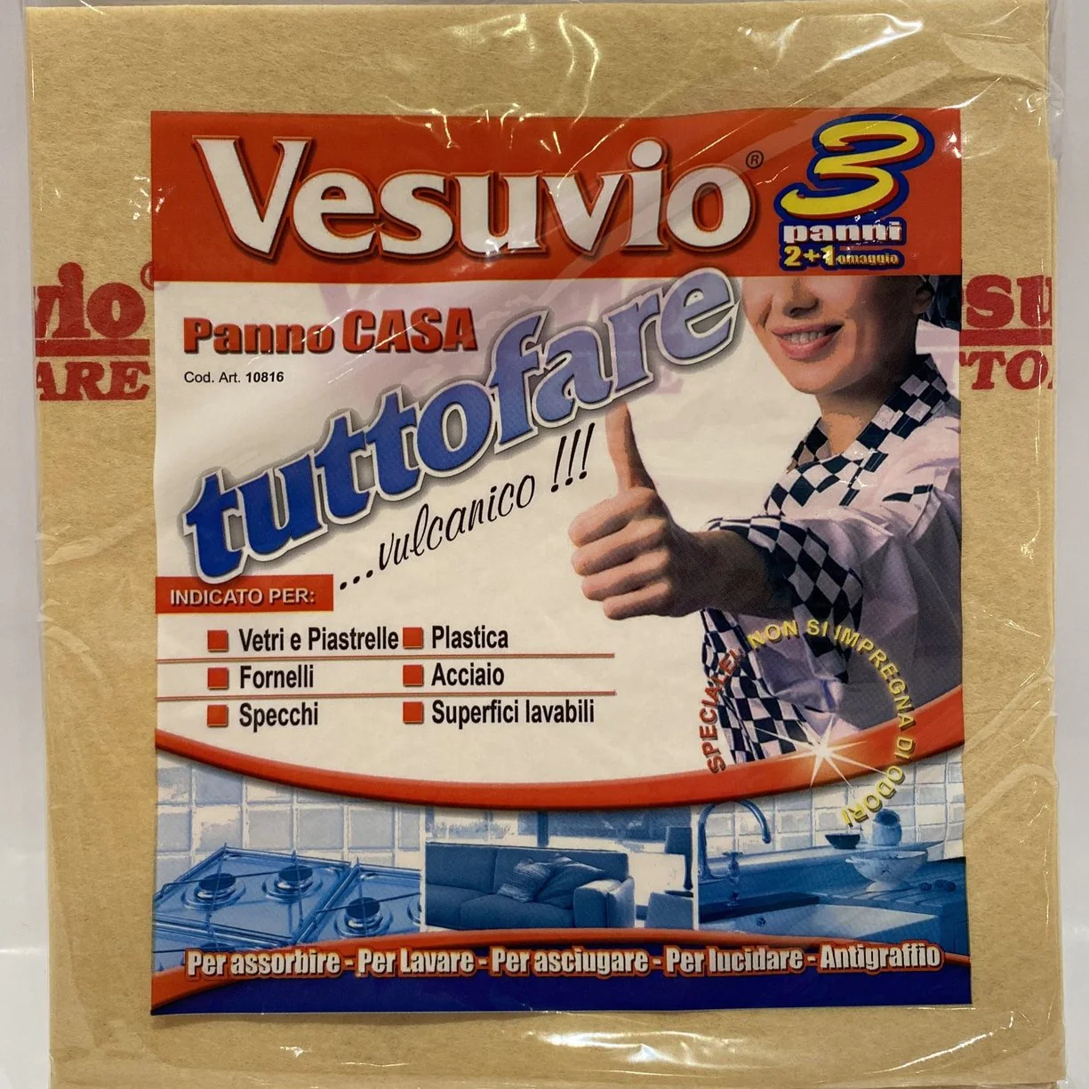 Vesuvio - Panno Casa Tutto Fare, Pack of 3