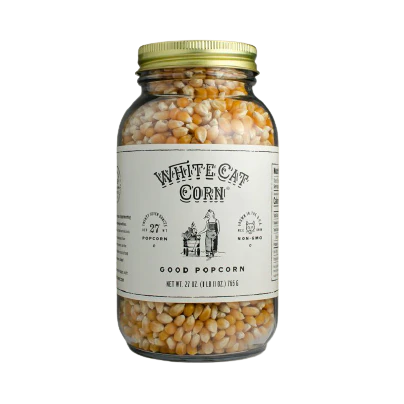 White Cat Popcorn Kernels, Good Popcorn, 27 oz | 765g